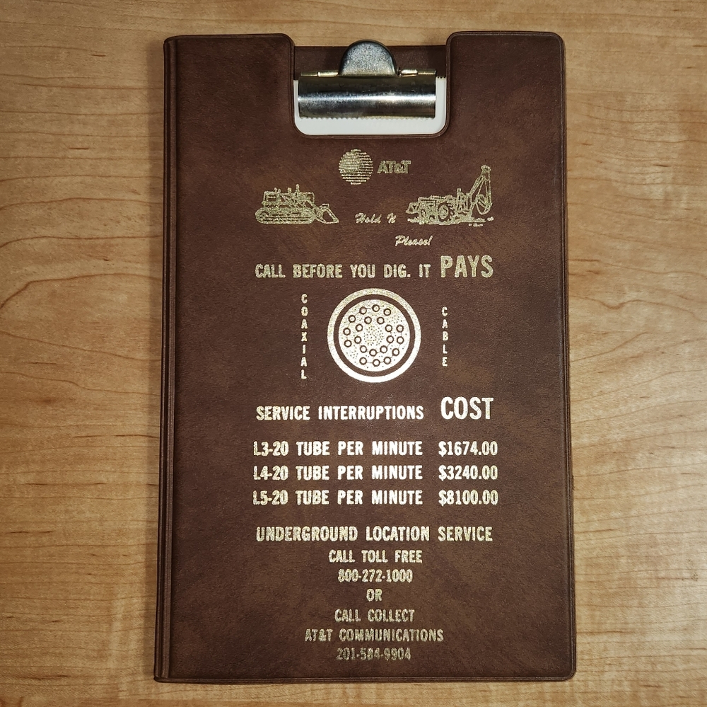 VINTAGE AT&T mini clipboard